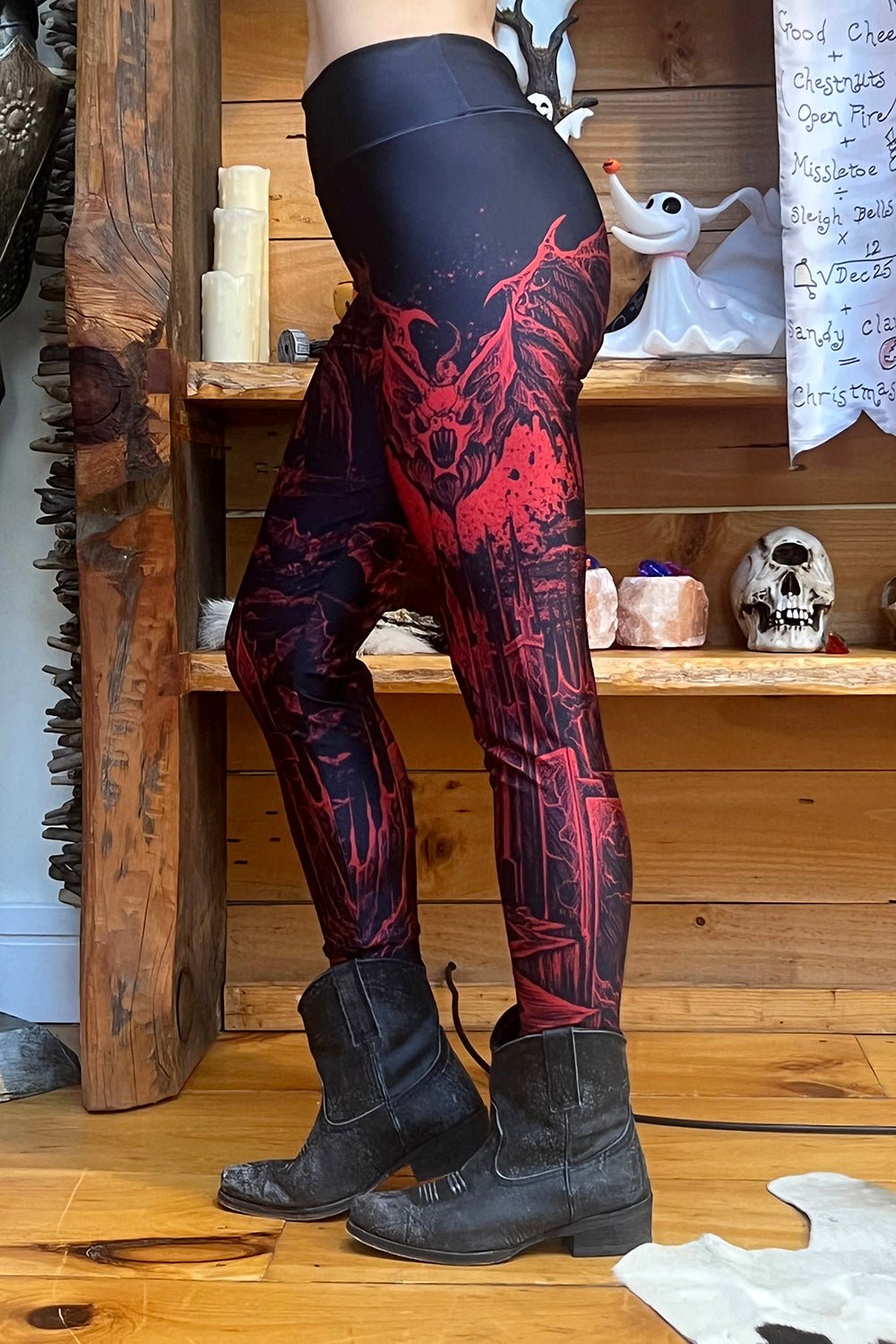 Bathory's Blood Castle Leggings - womens bottoms - VampireFreaks - VampireFreaks