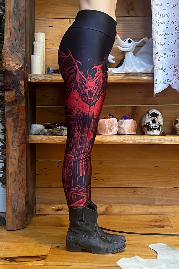 Bathory's Blood Castle Leggings - womens bottoms - VampireFreaks - VampireFreaks