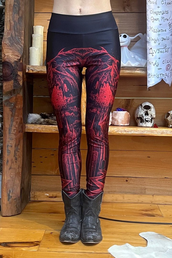 Bathory's Blood Castle Leggings - womens bottoms - VampireFreaks - VampireFreaks