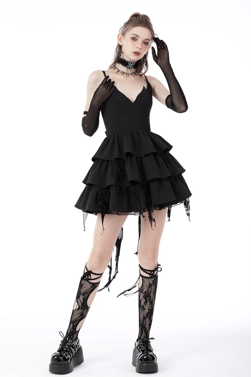 Batling Ruffled Dress - dresses - VampireFreaks - Dark In Love