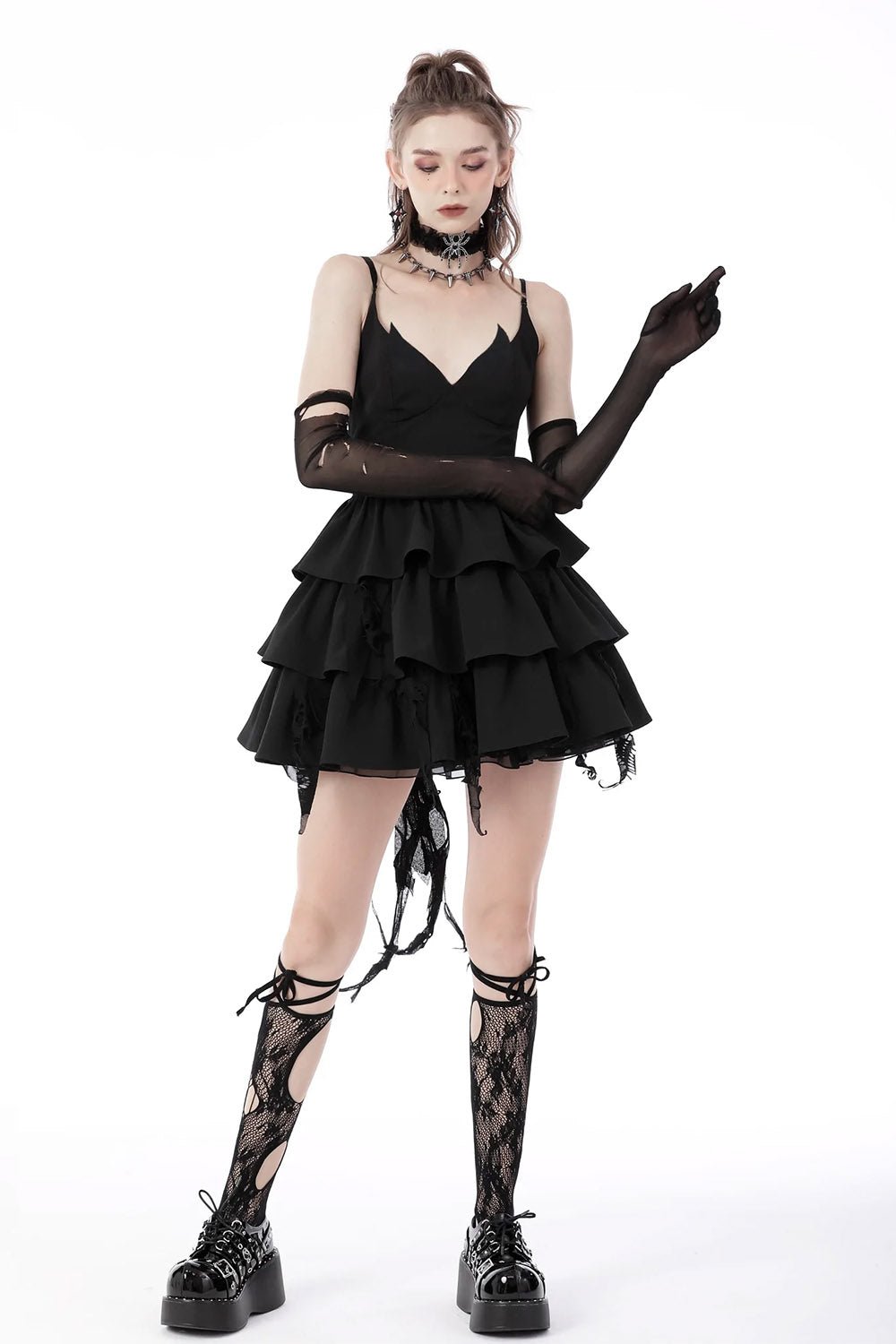 Batling Ruffled Dress - dresses - VampireFreaks - Dark In Love