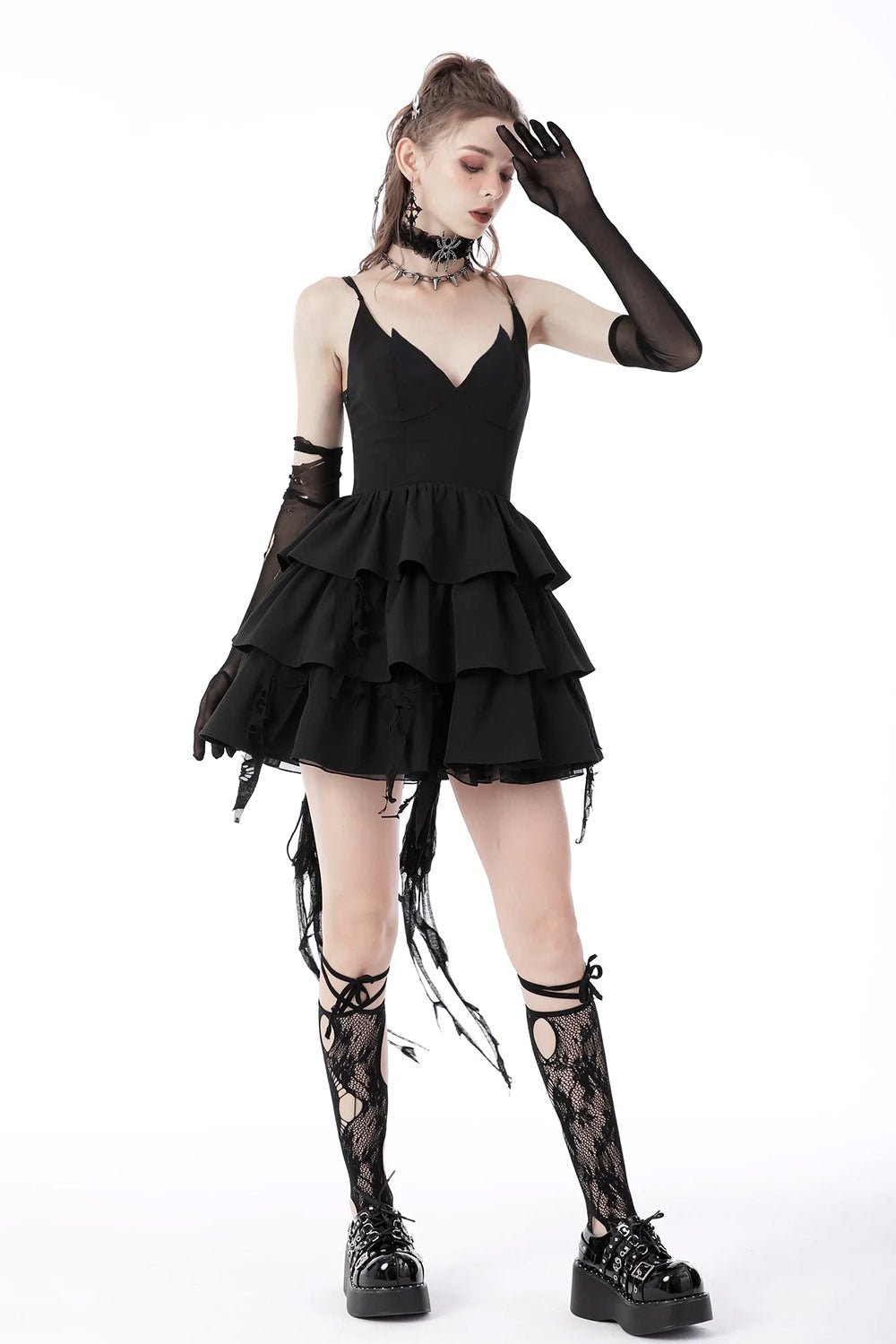 Batling Ruffled Dress - dresses - VampireFreaks - Dark In Love