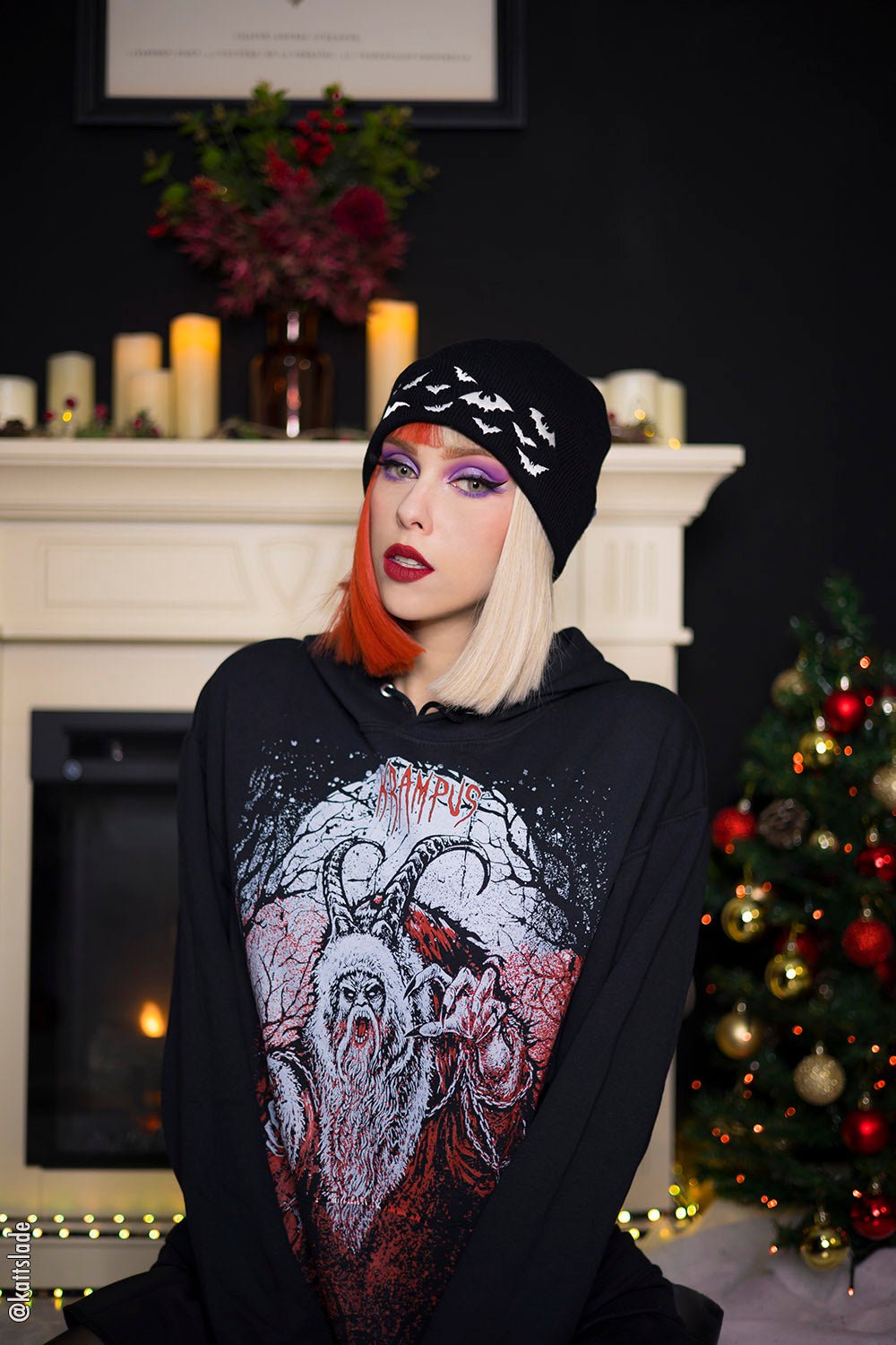 Bats Beanie - hats & scarves & headwear - VampireFreaks - VampireFreaks