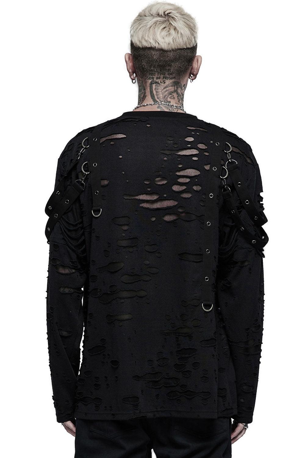 Battleworn Distressed Top - mens tops - VampireFreaks - Punk Rave