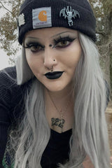 skeleton animal  bat enamel pin