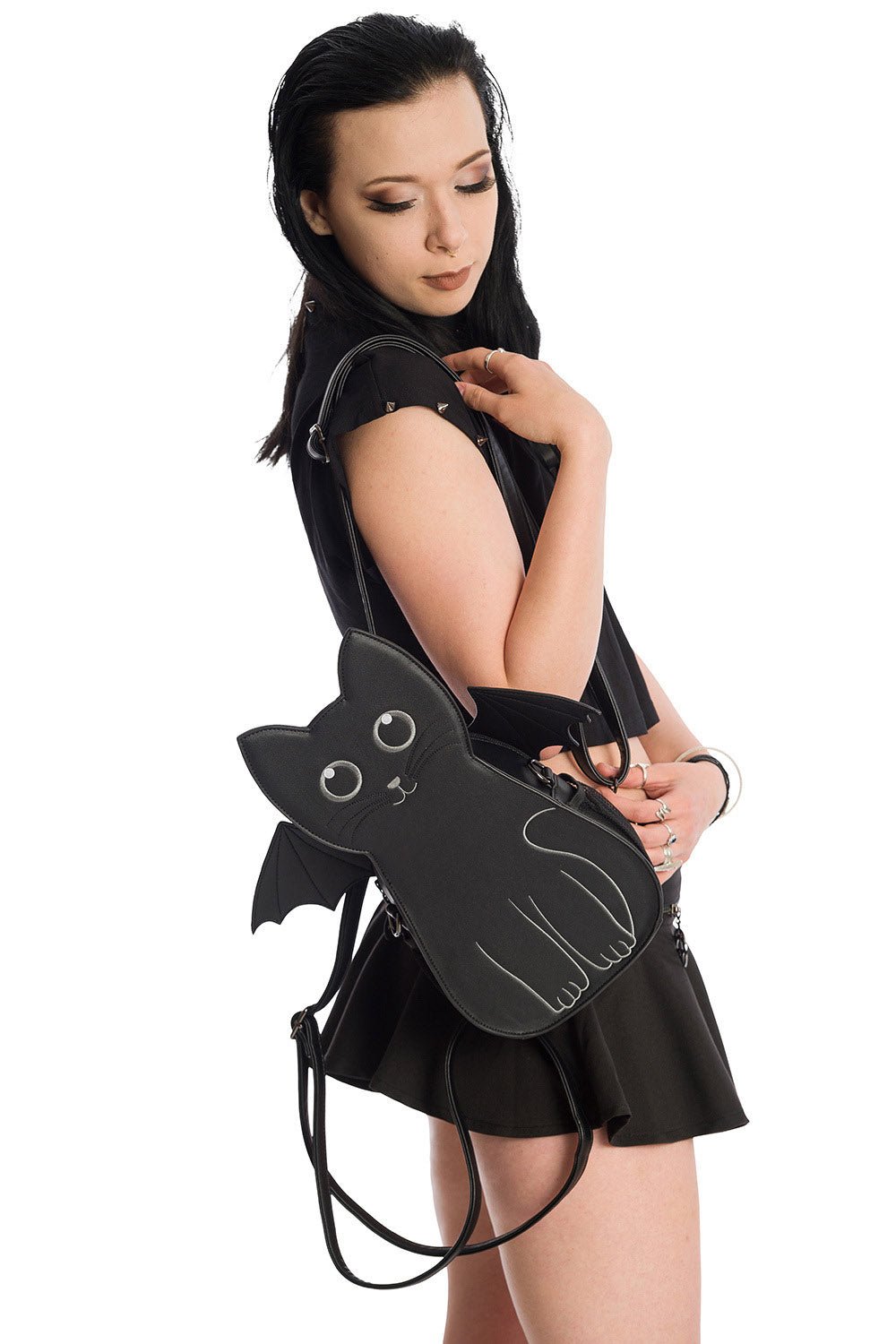 Batty Cat Convertible Bag - bags & wallets - VampireFreaks - Banned Apparel / Lost Queen