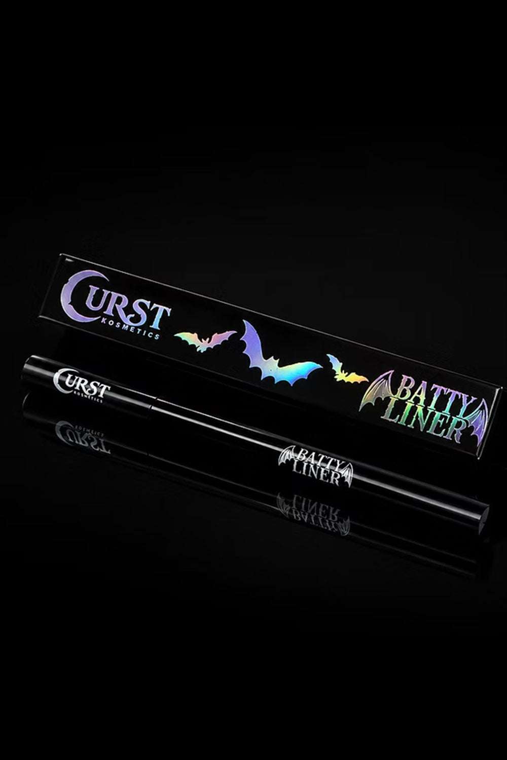 Curst Kosmetics batty liner packaging midnight black 