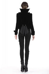 Batwing Collar Tailed Coat - womens outerwear - VampireFreaks - Dark In Love