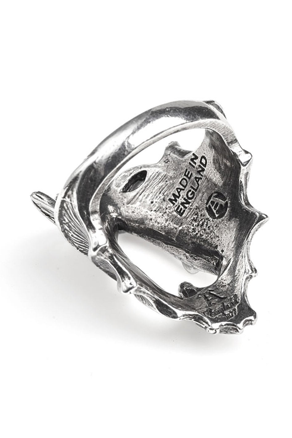 ring of bat with wings that wrap around finger 