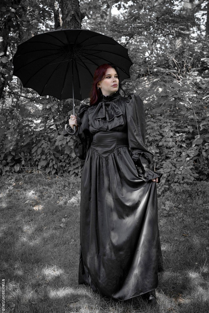 Batwing Pagoda Umbrella [MIDNIGHT BLACK] - umbrellas - VampireFreaks - VampireFreaks