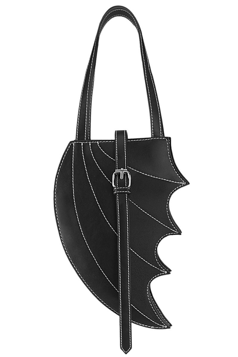 Vegan Leather Batwing Handbag