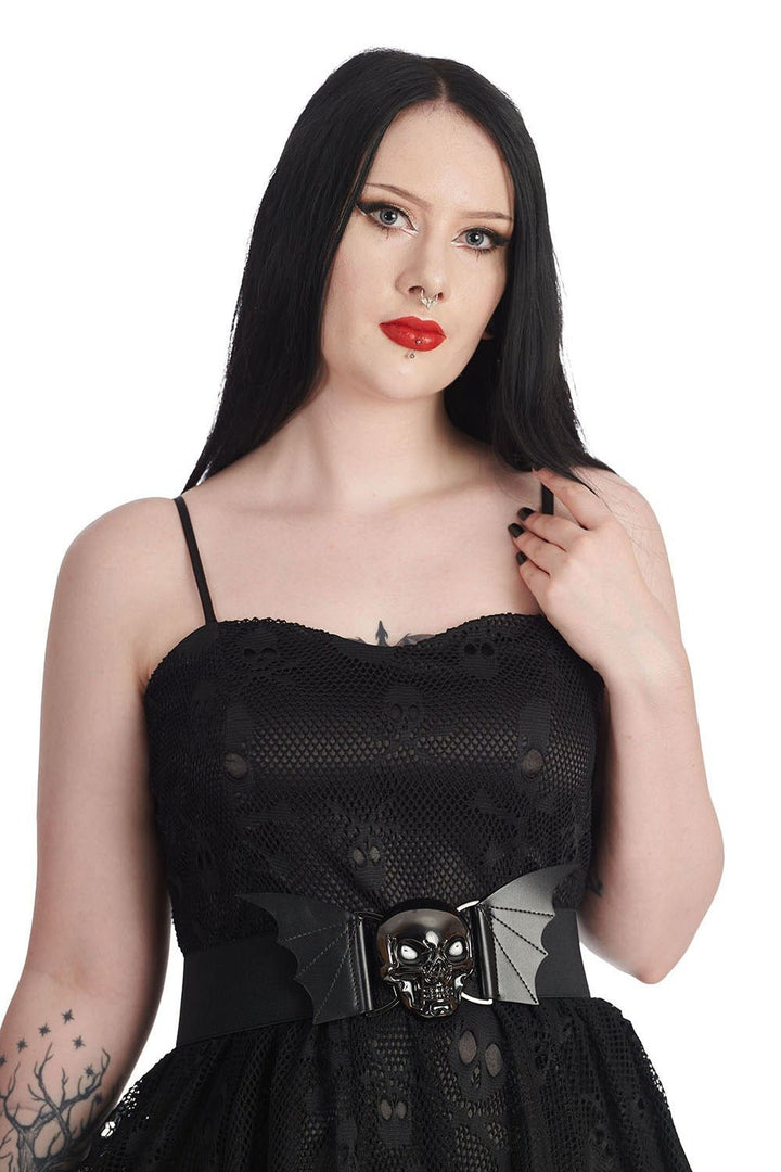 Batwing Skull Belt - belts - VampireFreaks - Banned Apparel / Lost Queen