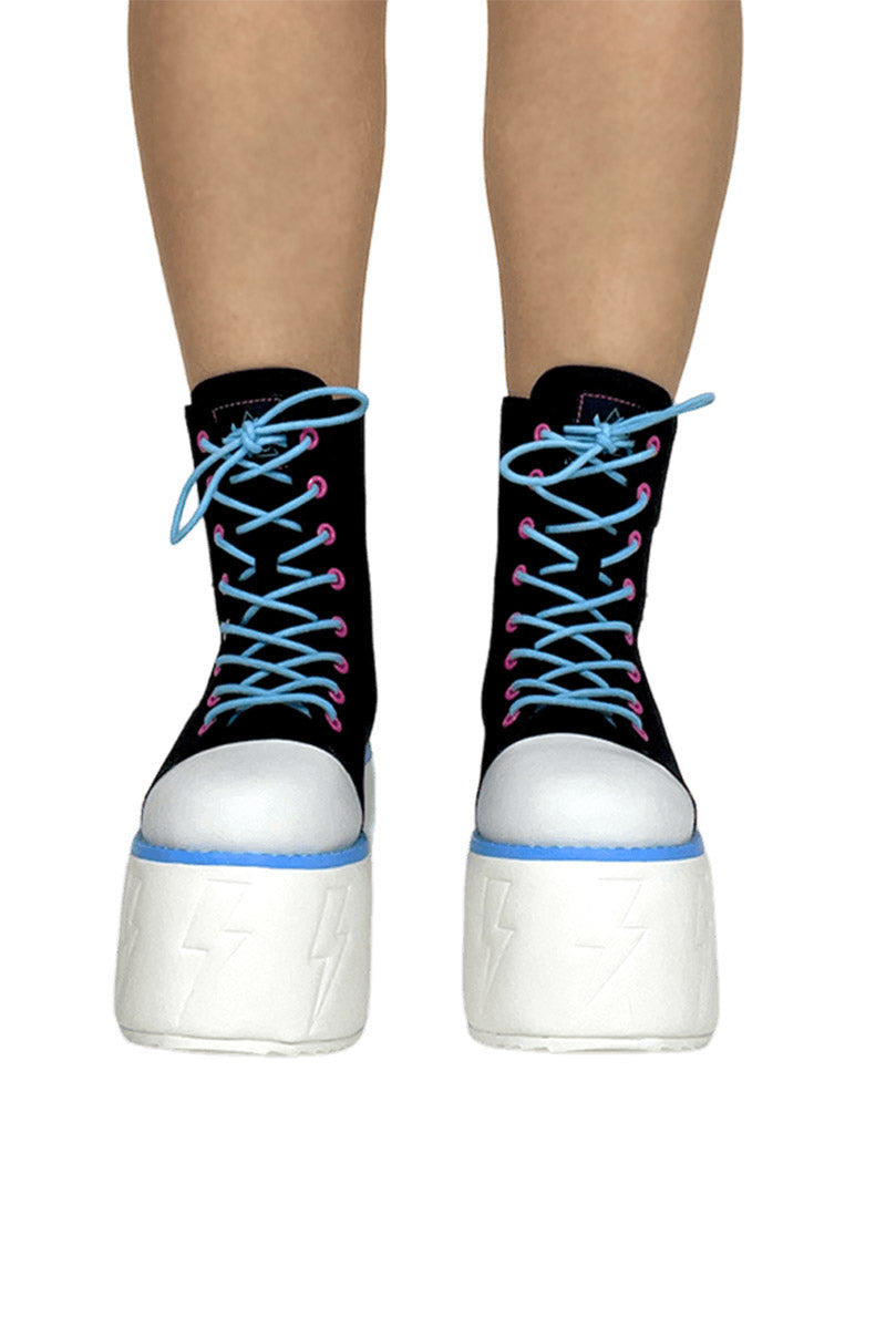 Monster High Jolt Platform Sneakers [BLACK/BLUE]