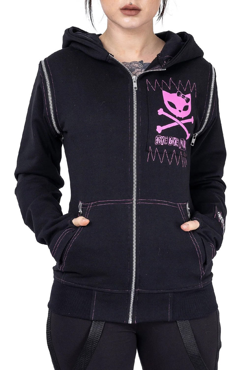 BBK Killer Hoodie - womens outerwear - VampireFreaks - Poizen Industries