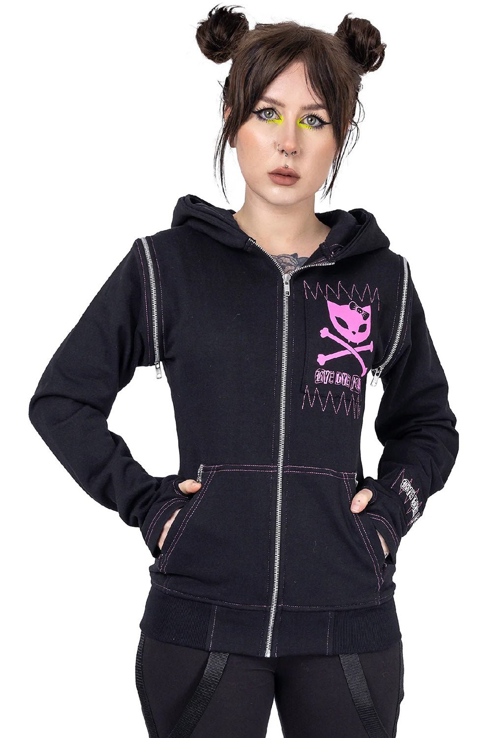 BBK Killer Hoodie - womens outerwear - VampireFreaks - Poizen Industries