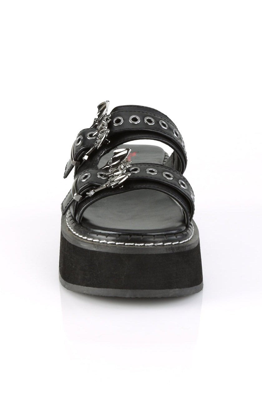 Beach Goth Sandals [EMI100/BVL] - womens shoes - VampireFreaks - Demonia