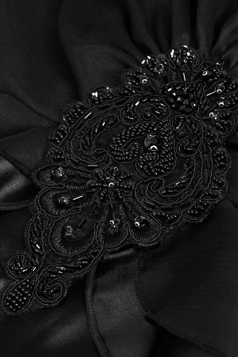 beaded embroidered gothic gown