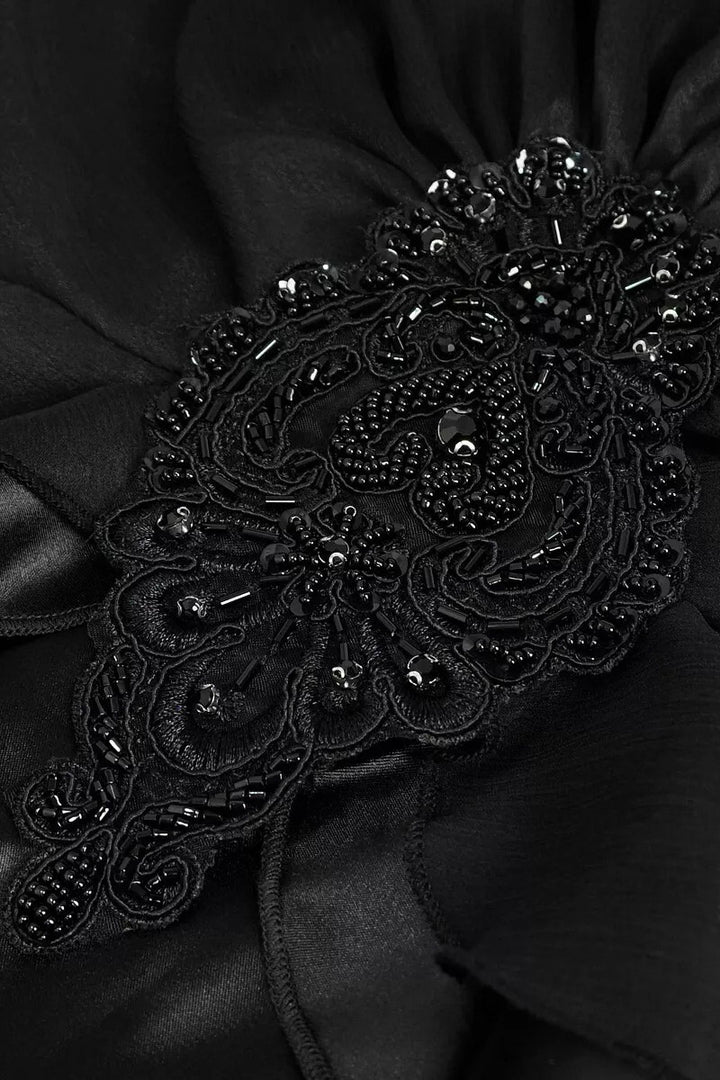 beaded embroidered gothic gown