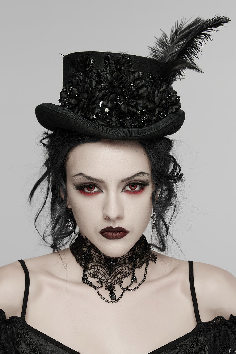 womens steampunk gothic top hat