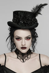 womens steampunk gothic top hat
