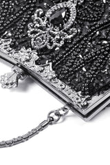 vintage inspired handmade victorian small beaded handbag