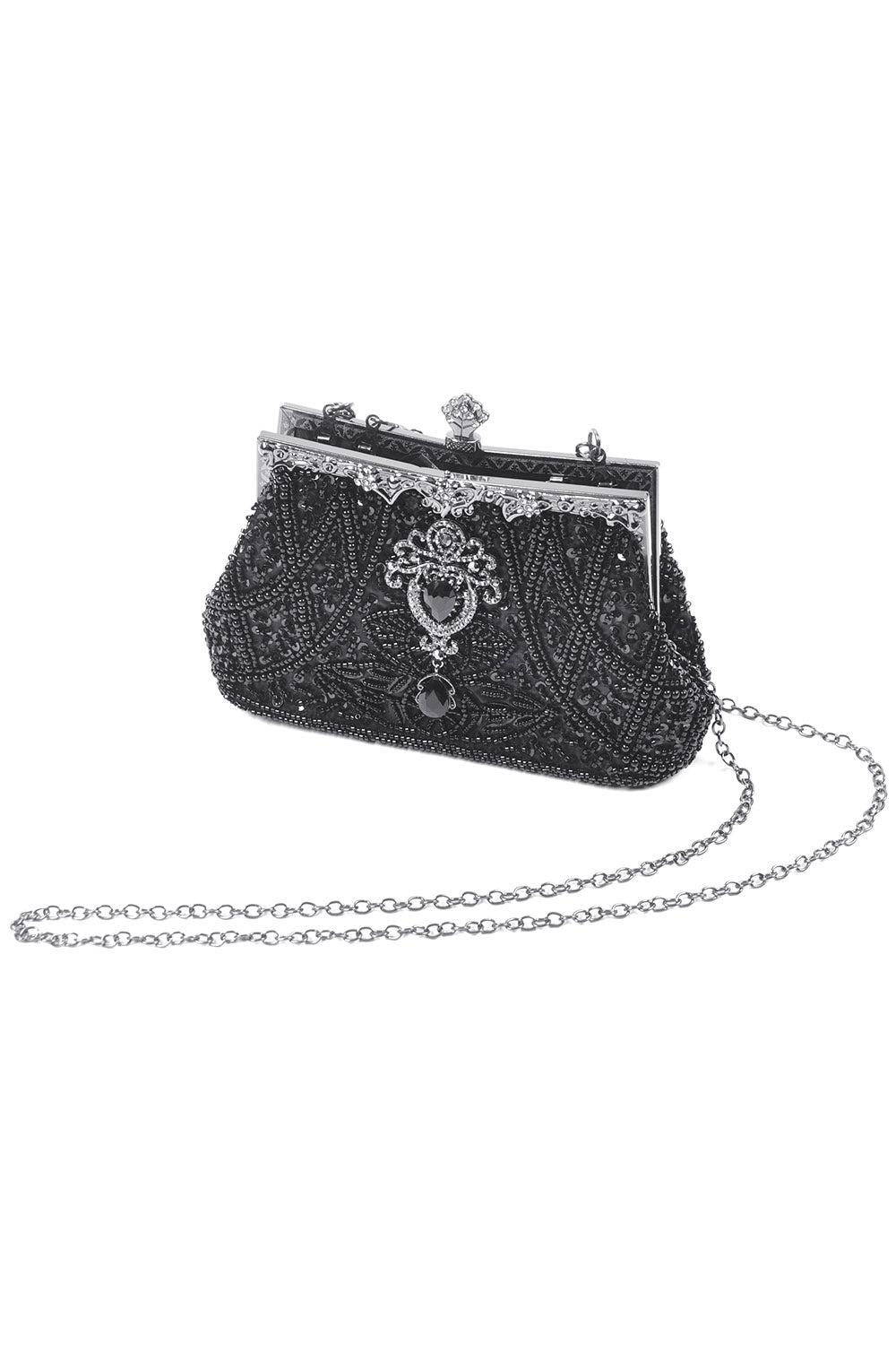 victorian small beaded handbag