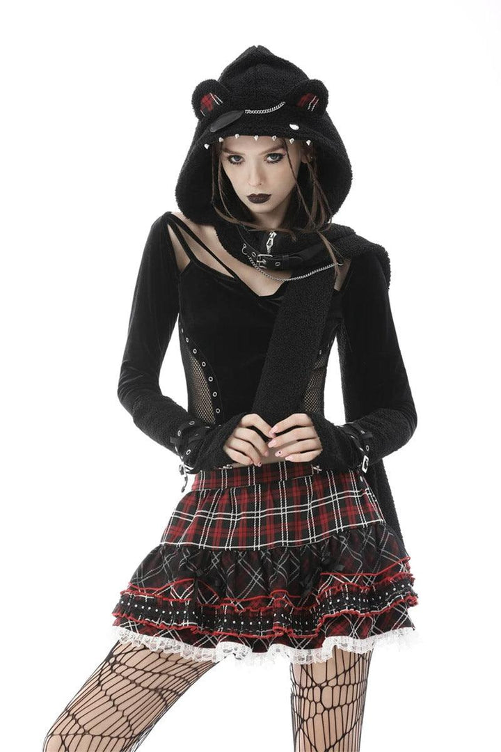 Bear - ly Alive Hooded Scarf - hats & scarves & headwear - VampireFreaks - Dark In Love