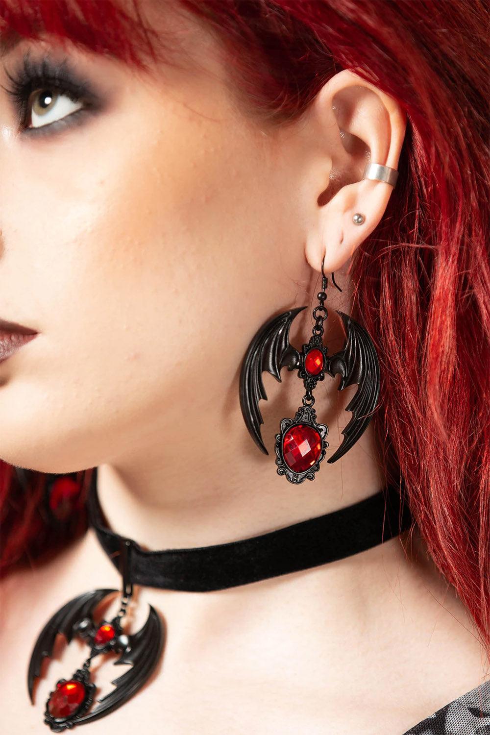 Beauty in the Dark Earrings - jewelry - VampireFreaks - Killstar