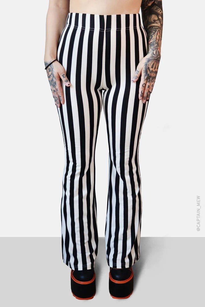 Beetle Flare Pants - womens bottoms - VampireFreaks - Forest Ink