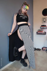 Beetle M - Line Maxi Skirt - skirts - VampireFreaks - Forest Ink