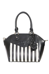 Beetle Spooks Striped Handbag - bags & wallets - VampireFreaks - Banned Apparel / Lost Queen