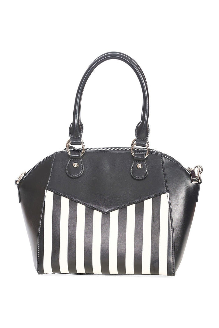 Beetle Spooks Striped Handbag - bags & wallets - VampireFreaks - Banned Apparel / Lost Queen