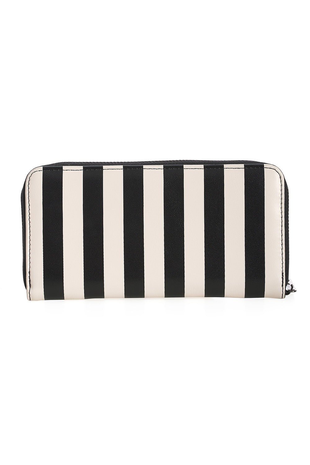 Beetleghost Black & White Striped Wallet - bags & wallets - VampireFreaks - Banned Apparel / Lost Queen