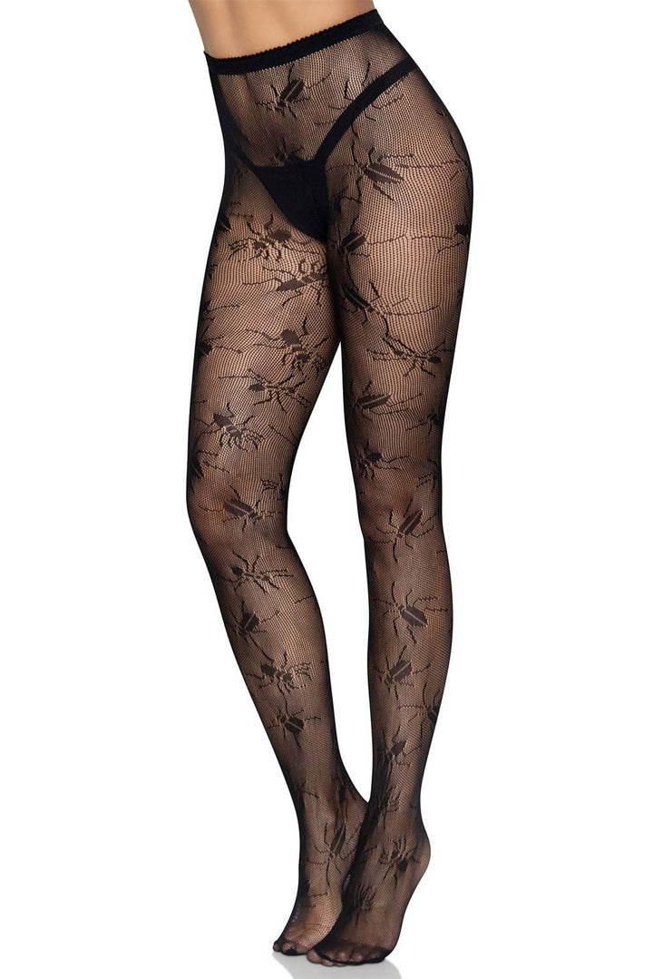 Beetlejuice Babe Fishnet Tights - socks & stockings - VampireFreaks - Leg Avenue