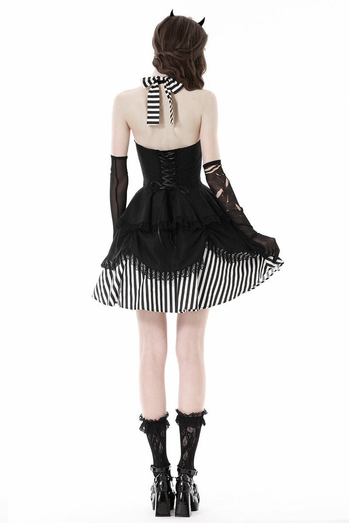 Beetlejuice Swing Mini Dress - dresses - VampireFreaks - Dark In Love