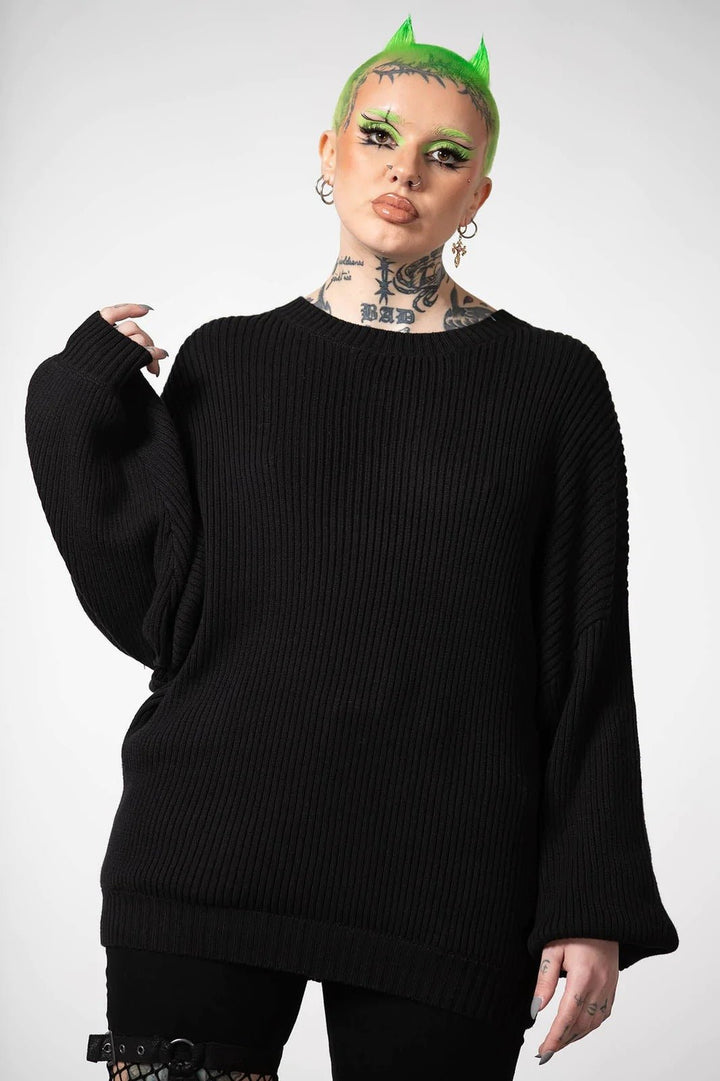 Belinda II Knit Sweater - womens outerwear - VampireFreaks - Killstar