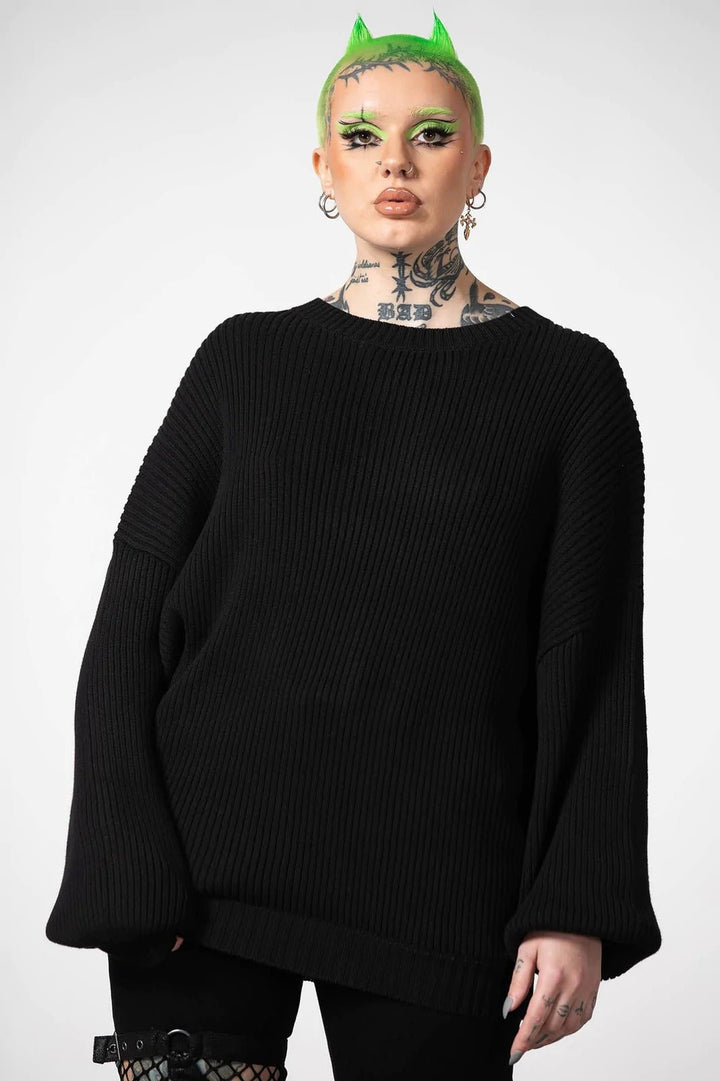 Belinda II Knit Sweater - womens outerwear - VampireFreaks - Killstar