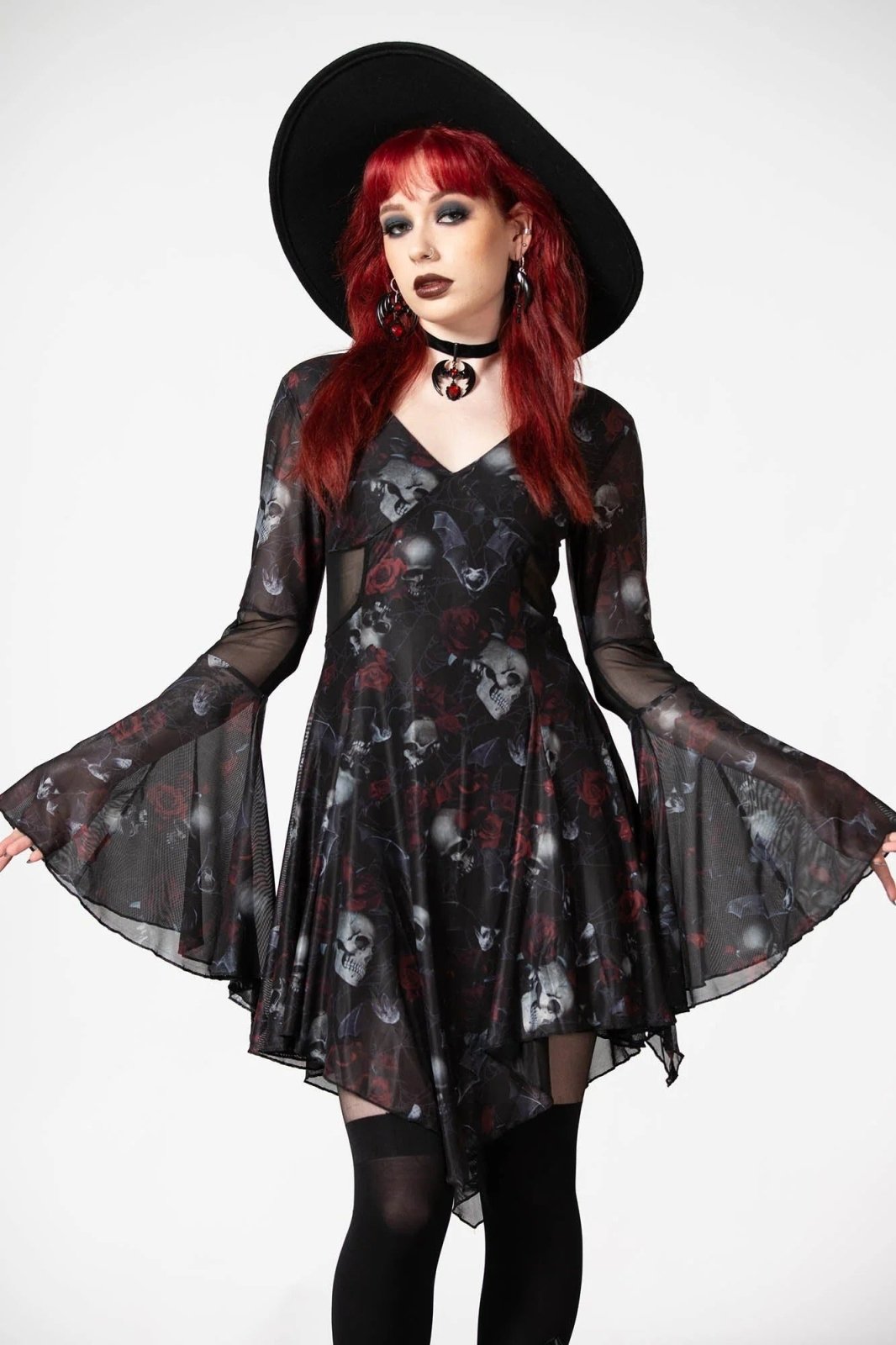 Bellflora Mesh Dress - dresses - VampireFreaks - Killstar