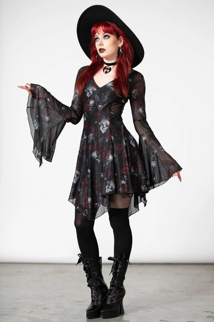 Bellflora Mesh Dress - dresses - VampireFreaks - Killstar