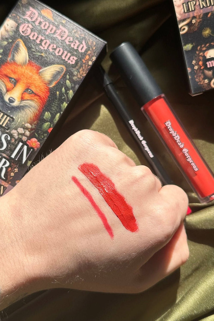 Big Bad Wolf Liquid Lip & Liner Kit [Cherry Red] - cosmetics - VampireFreaks - Dropdead Gorgeous