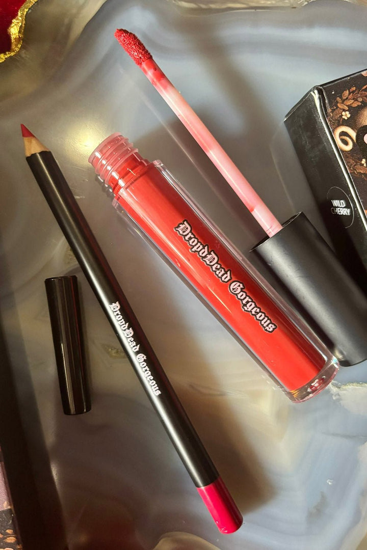 Big Bad Wolf Liquid Lip & Liner Kit [Cherry Red] - cosmetics - VampireFreaks - Dropdead Gorgeous