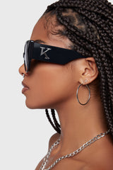 large polarized oversized gothic sunglasses