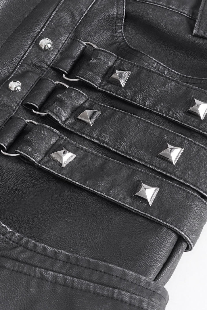 punk tactical pants with studs