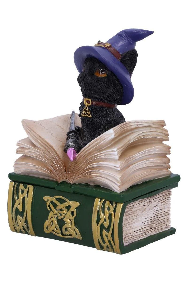 Binx Witchy Black Cat with Spellbook Trinket Box - housewares - VampireFreaks - Nemesis Now