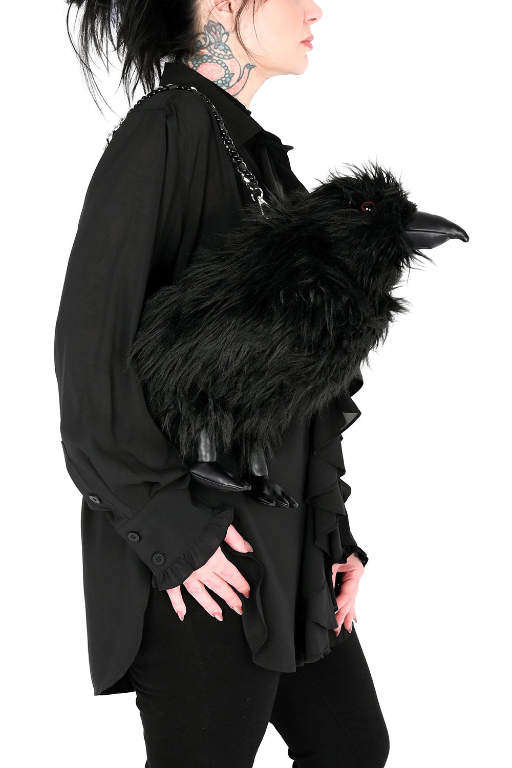 gothic raven bag 