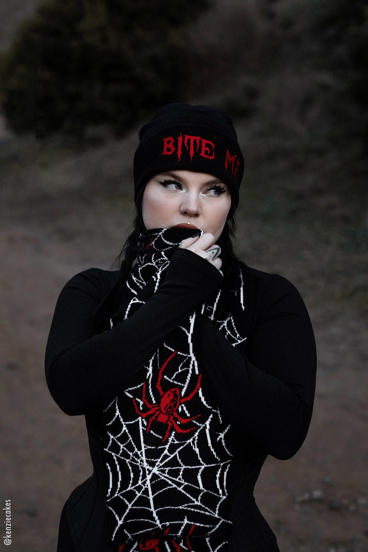 Bite Me Beanie - hats & scarves & headwear - VampireFreaks - VampireFreaks