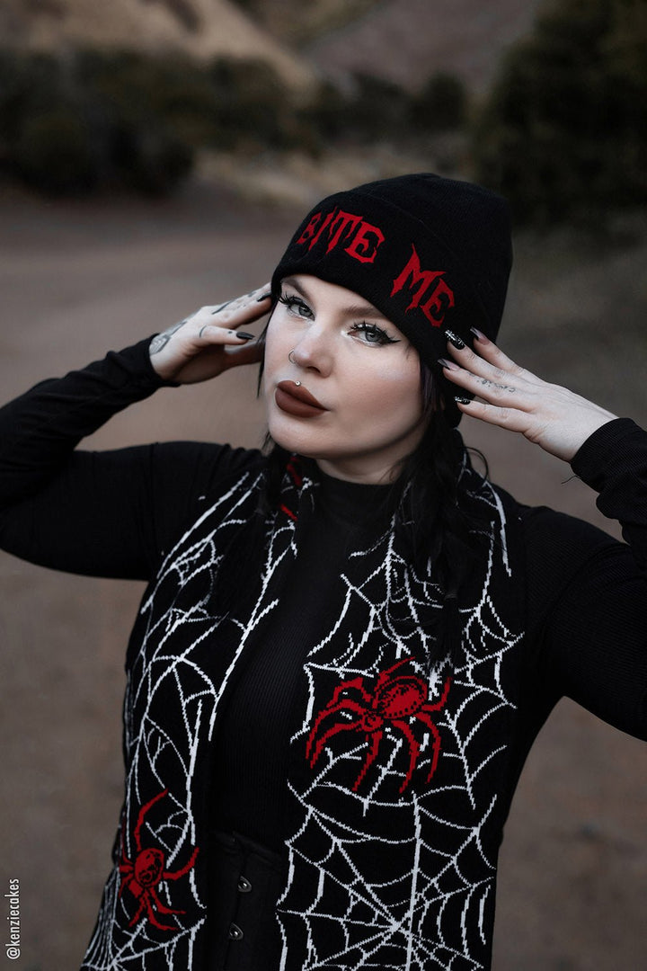 Bite Me Beanie - hats & scarves & headwear - VampireFreaks - VampireFreaks