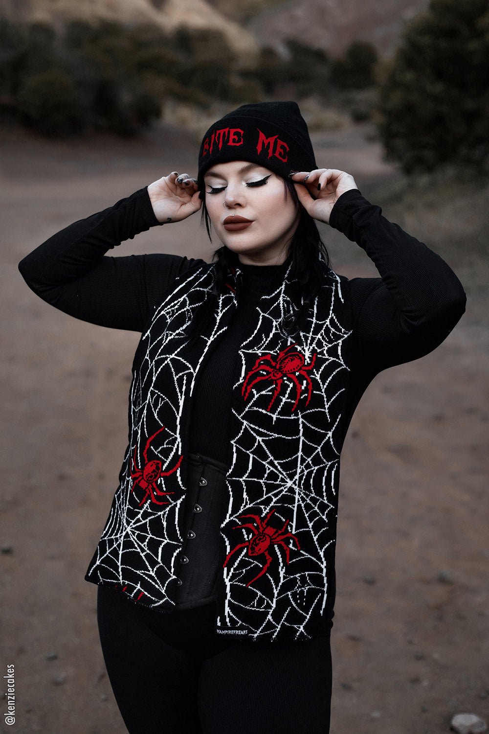 Bite Me Beanie - hats & scarves & headwear - VampireFreaks - VampireFreaks