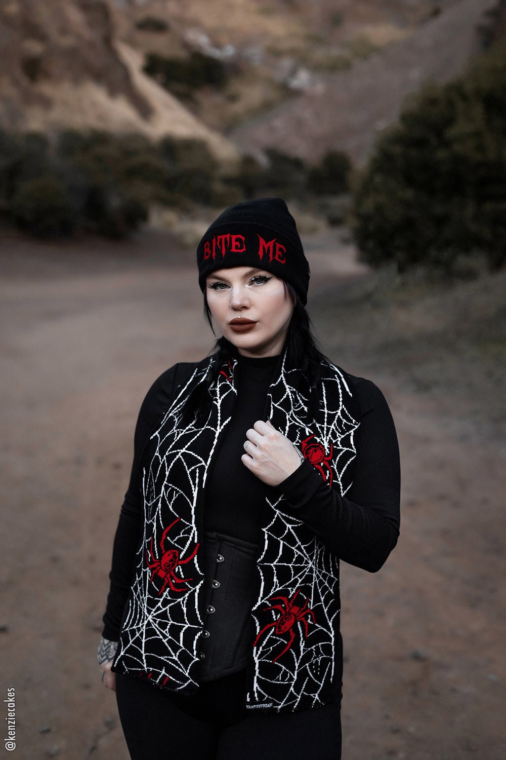 Bite Me Beanie - hats & scarves & headwear - VampireFreaks - VampireFreaks