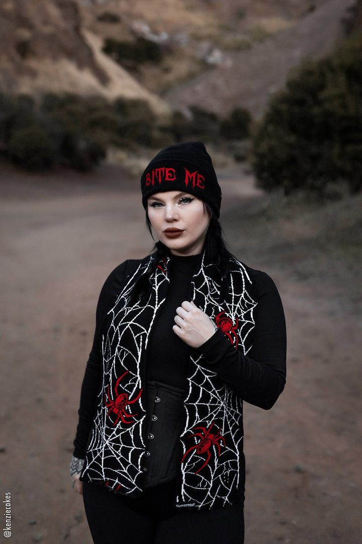 Bite Me Beanie - hats & scarves & headwear - VampireFreaks - VampireFreaks